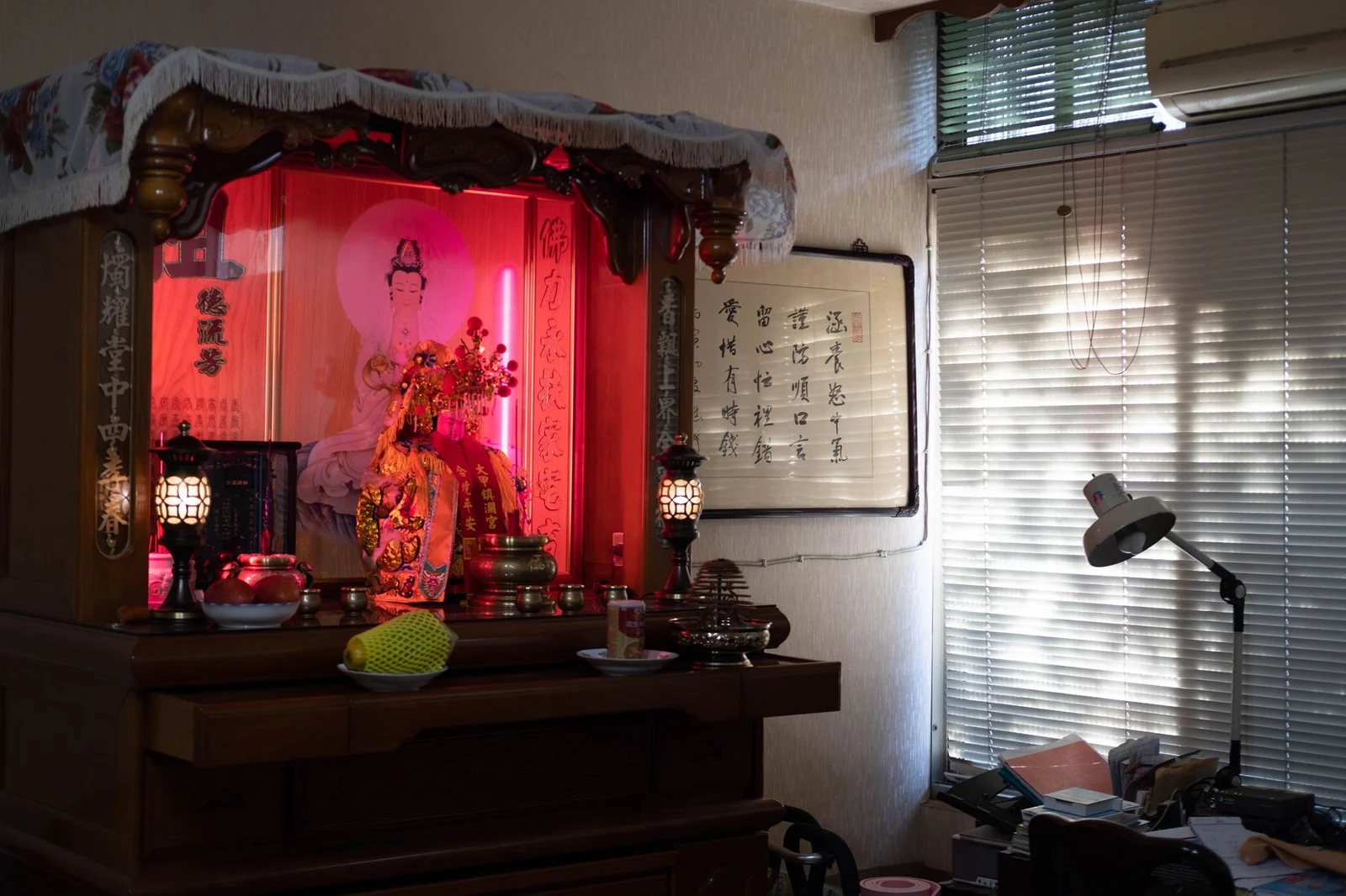 大甲の祖父の家にまつられた菩薩と媽祖